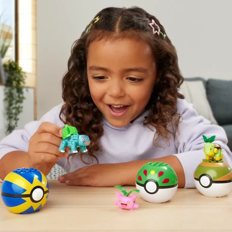MEGA Pokémon 4 Pflanzen-Typ Pokémon Sets | Teddy Toys Kinderwelt