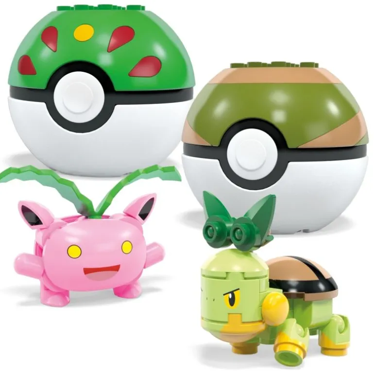 MEGA Pokémon 4 Pflanzen-Typ Pokémon Sets | Teddy Toys Kinderwelt
