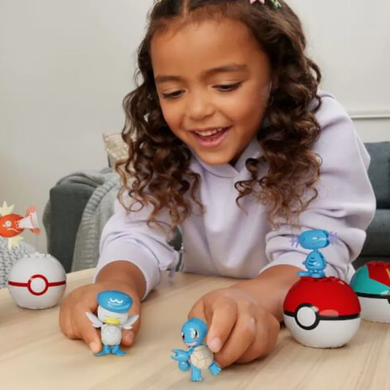 MEGA Pokémon Wasser-Typ Trainerteam Bauspielzeug-Set mit 2 Action | Teddy Toys Kinderwelt
