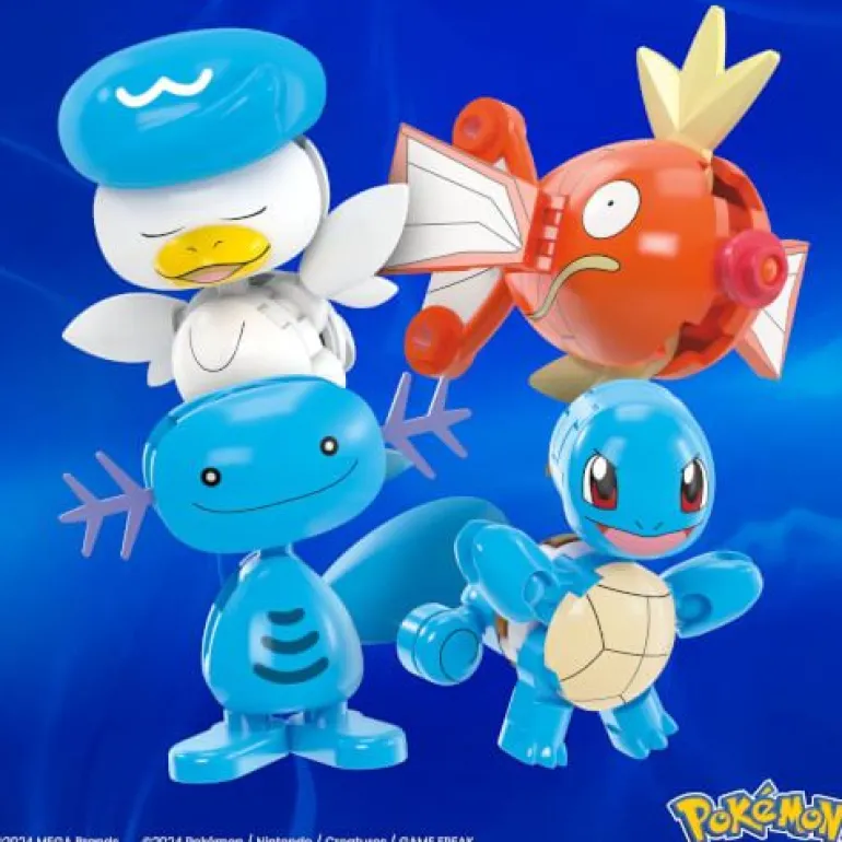 MEGA Pokémon Wasser-Typ Trainerteam Bauspielzeug-Set mit 2 Action | Teddy Toys Kinderwelt