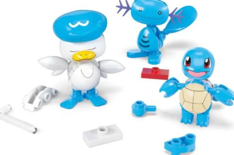 MEGA Pokémon Wasser-Typ Trainerteam Bauspielzeug-Set mit 2 Action | Teddy Toys Kinderwelt