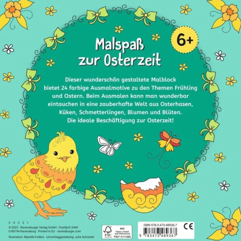 Mein Malblock Frohe Ostern - Malen ab 6 Jahren | Teddy Toys Kinderwelt