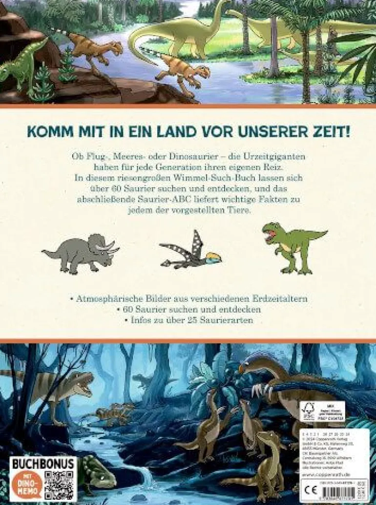 Mein riesengroßes WimmelSuchBuch: Dinosaurier & Co. | Teddy Toys Kinderwelt
