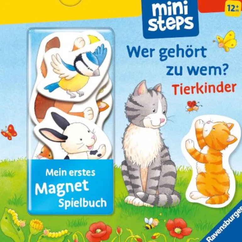 ministeps: Mein erstes Magnetbuch: Wer gehört zu wem? Tierkinder | Teddy Toys Kinderwelt