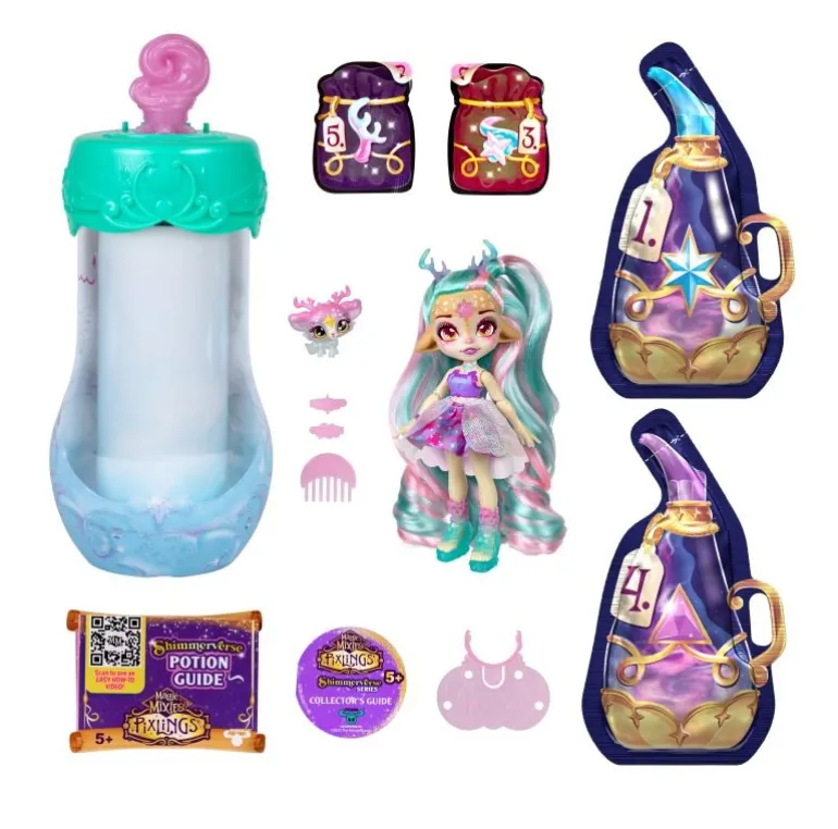 Moose Toys MAGIC MIXIES PIXLINGS S2 Galaxy Hair Puppe Einzelpack | Teddy Toys Kinderwelt