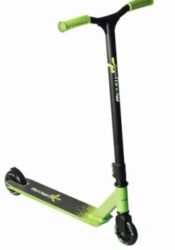 muuwmi Stuntscooter 100 mm schwarz-grün | Teddy Toys Kinderwelt