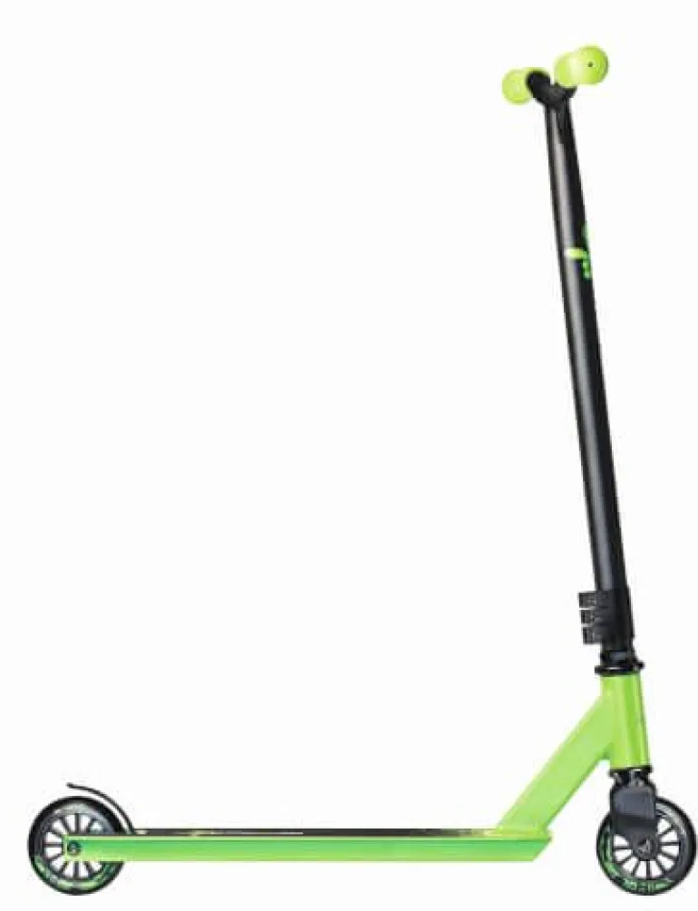 muuwmi Stuntscooter 100 mm schwarz-grün | Teddy Toys Kinderwelt