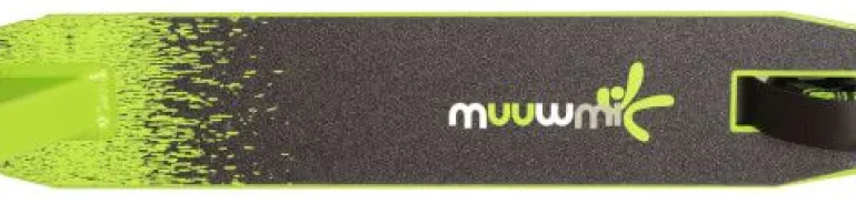 muuwmi Stuntscooter 100 mm schwarz-grün | Teddy Toys Kinderwelt