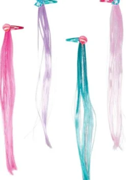 Nella Nixe - Haarclips mit Glitzersträhnen, 4er Set sortiert | Teddy Toys Kinderwelt