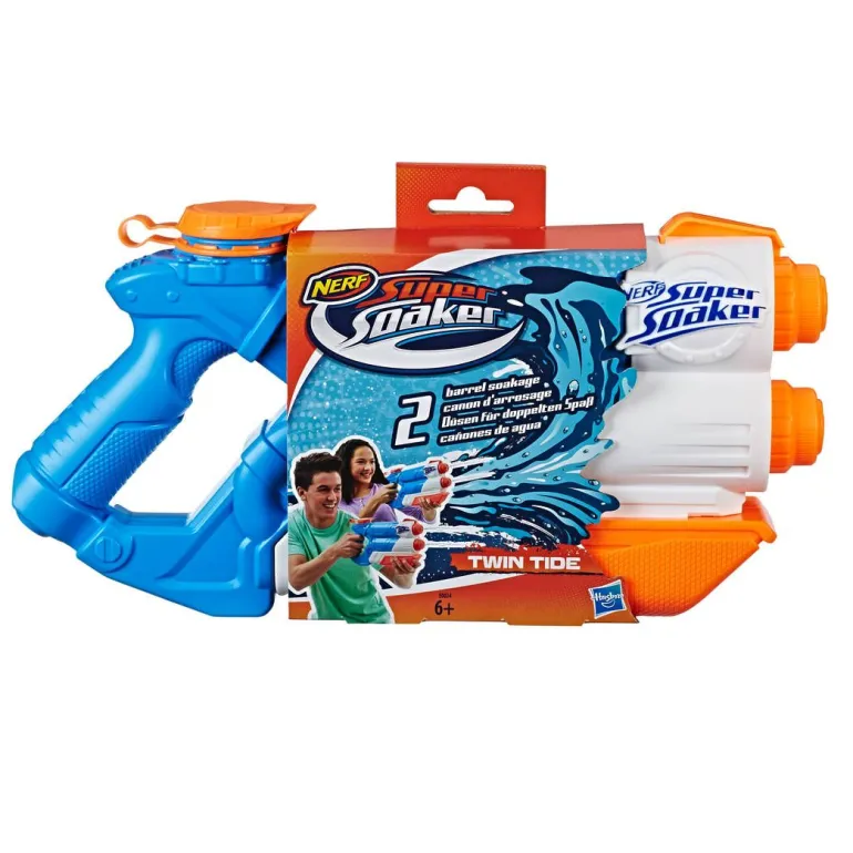 NERF Super Soaker - Twin Tide | Wasserpistolen | Wasserspaß | Spielzeug | Teddy Toys Kinderwelt