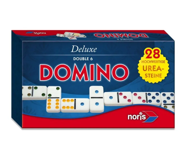 Noris Spiele - Deluxe Doppel 6 Domino | Noris Spiele | Marken | Teddy Toys Kinderwelt