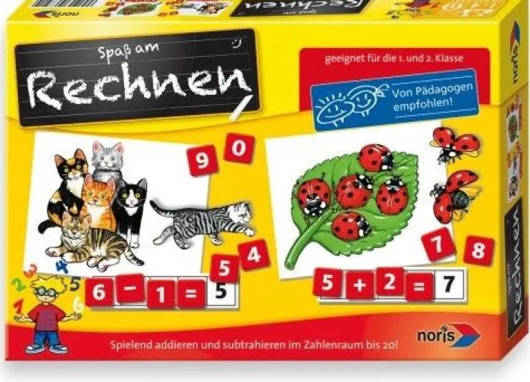 Noris Spiele - Rechnen (1.+2. Klasse) | Zählen & Rechnen | Lernspiele | Spiele | Spielzeug | Teddy Toys Kinderwelt
