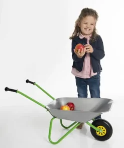 Outdoor active - Schubkarre-Metall, silber/grün | Teddy Toys Kinderwelt