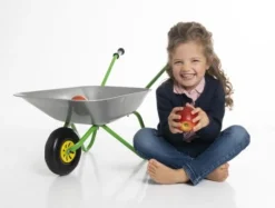 Outdoor active - Schubkarre-Metall, silber/grün | Teddy Toys Kinderwelt