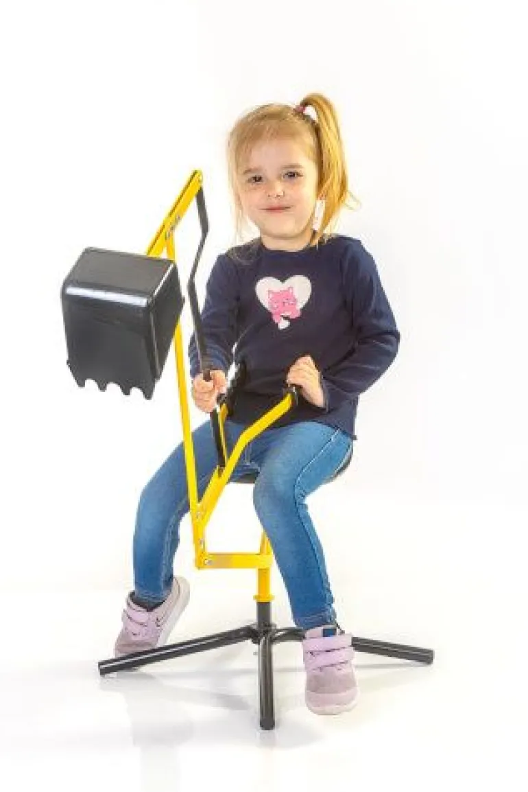 Outdoor active Metall Schaufelbagger, gelb und schwarz, Outdoorsp | Teddy Toys Kinderwelt