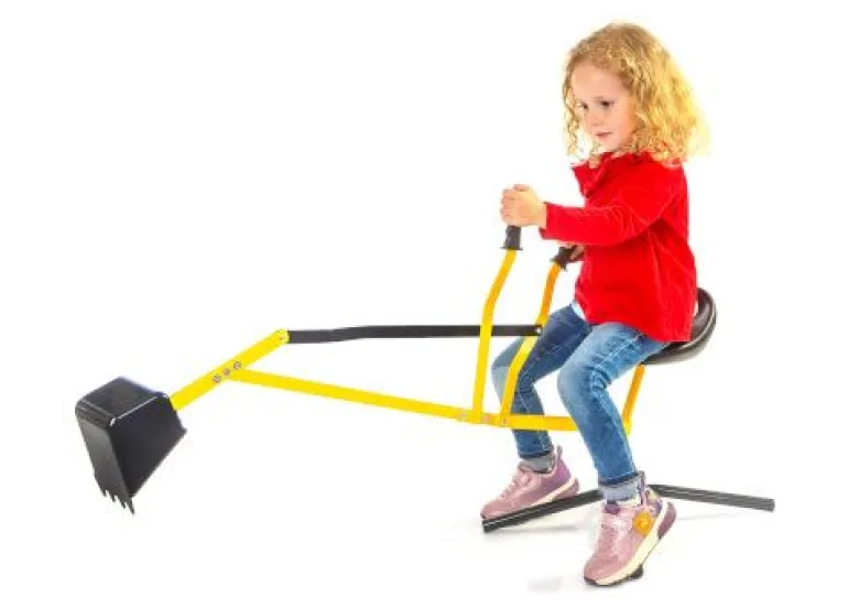 Outdoor active Metall Schaufelbagger, gelb und schwarz, Outdoorsp | Teddy Toys Kinderwelt