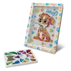 Paillettenkunst Hund | Teddy Toys Kinderwelt