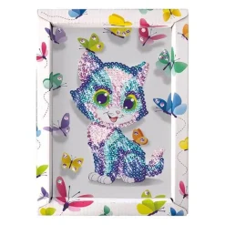 Paillettenkunst Katze | Teddy Toys Kinderwelt