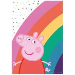 8 Partytüten Peppa Pig Papier 23,4 x 16,2 cm | Teddy Toys Kinderwelt