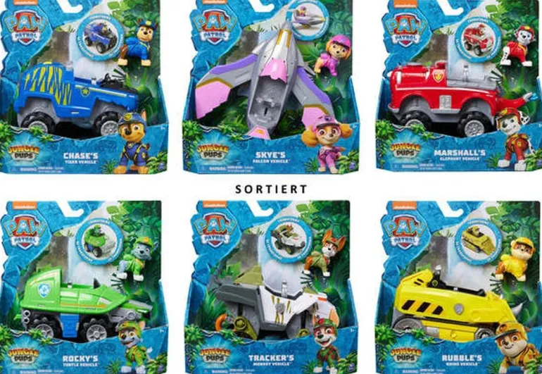 PAW Jungle Pups Vehicles Sortiment | Teddy Toys Kinderwelt