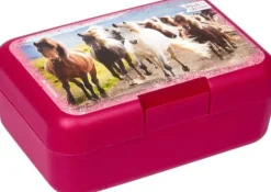 Pferdefreunde - Butterbrotdose mit Pferdeherde | Teddy Toys Kinderwelt
