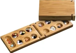 Philos - Reise-Klapp-Kalaha, Bambus | Teddy Toys Kinderwelt