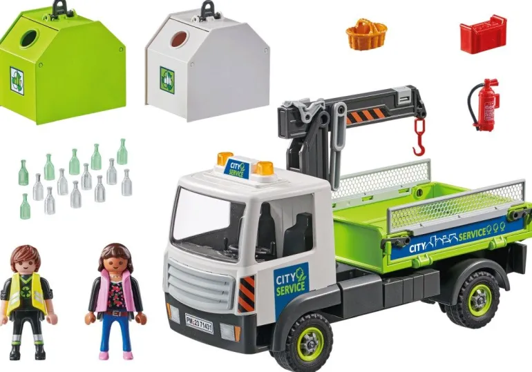 PLAYMOBIL 71431 Altglas-LKW mit Container | Teddy Toys Kinderwelt