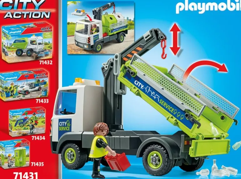 PLAYMOBIL 71431 Altglas-LKW mit Container | Teddy Toys Kinderwelt