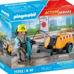 PLAYMOBIL 71752 Bauarbeiter mit Meißel | Teddy Toys Kinderwelt