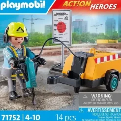 PLAYMOBIL 71752 Bauarbeiter mit Meißel | Teddy Toys Kinderwelt