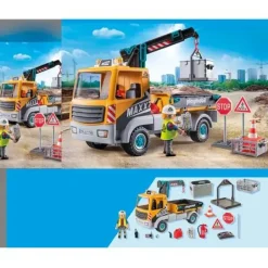 PLAYMOBIL 71750 Baustellen-LKW mit Kran | Teddy Toys Kinderwelt