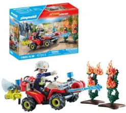 PLAYMOBIL 71825 Feuerwehr Quad löscht Heckenbrand | Teddy Toys Kinderwelt