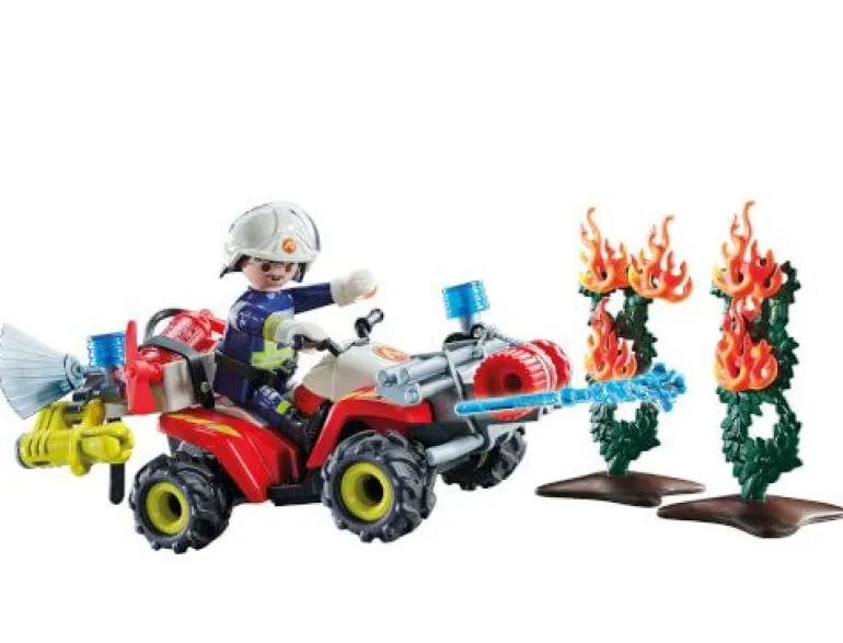 PLAYMOBIL 71825 Feuerwehr Quad löscht Heckenbrand | Teddy Toys Kinderwelt