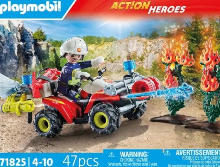 PLAYMOBIL 71825 Feuerwehr Quad löscht Heckenbrand | Teddy Toys Kinderwelt