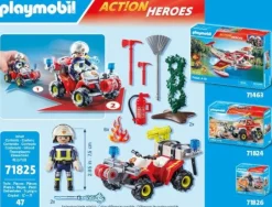 PLAYMOBIL 71825 Feuerwehr Quad löscht Heckenbrand | Teddy Toys Kinderwelt