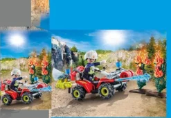 PLAYMOBIL 71825 Feuerwehr Quad löscht Heckenbrand | Teddy Toys Kinderwelt