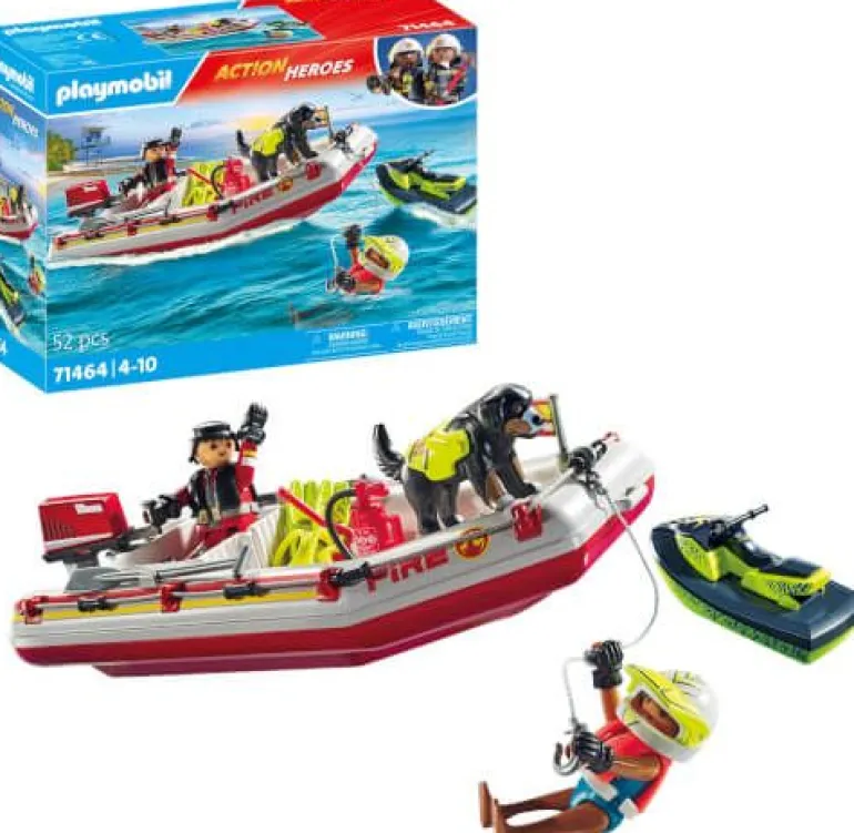 PLAYMOBIL 71464 Feuerwehrboot mit Aqua Scooter | Teddy Toys Kinderwelt