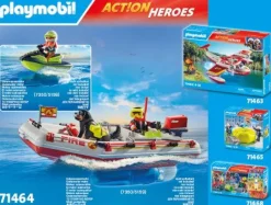 PLAYMOBIL 71464 Feuerwehrboot mit Aqua Scooter | Teddy Toys Kinderwelt