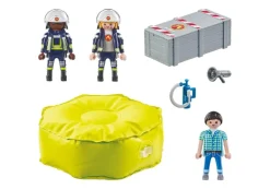 PLAYMOBIL 71465 Feuerwehrleute mit Luftkissen | Teddy Toys Kinderwelt