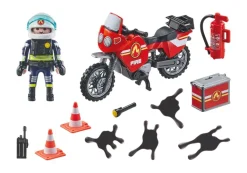 PLAYMOBIL 71466 Feuerwehrmotorrad am Unfallort | Teddy Toys Kinderwelt