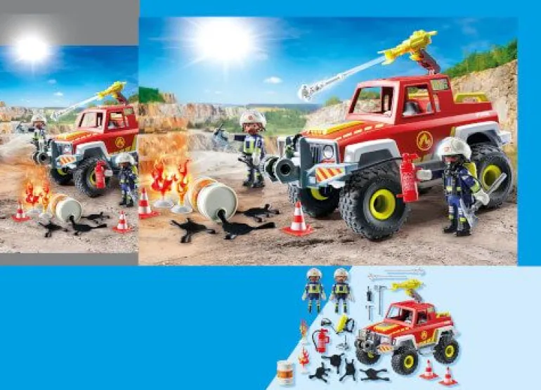 PLAYMOBIL 71824 Feuerwehrtruck | Teddy Toys Kinderwelt