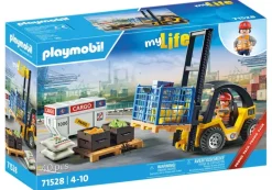PLAYMOBIL 71528 Gabelstapler mit Fracht | Teddy Toys Kinderwelt