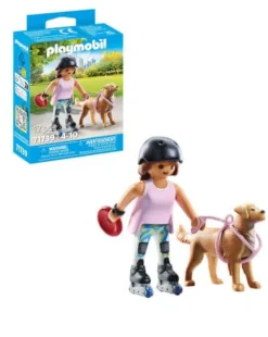 PLAYMOBIL 71739 Inlinerin mit Retriever | Teddy Toys Kinderwelt