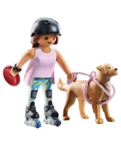 PLAYMOBIL 71739 Inlinerin mit Retriever | Teddy Toys Kinderwelt