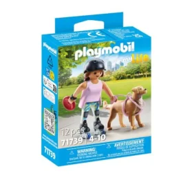 PLAYMOBIL 71739 Inlinerin mit Retriever | Teddy Toys Kinderwelt