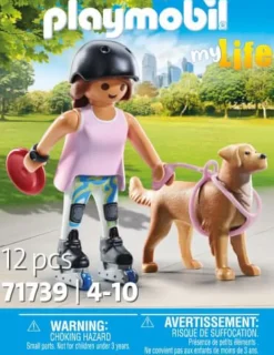 PLAYMOBIL 71739 Inlinerin mit Retriever | Teddy Toys Kinderwelt