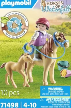 PLAYMOBIL 71498 Kind mit Pony und Fohlen | Teddy Toys Kinderwelt