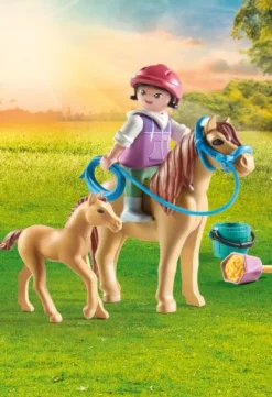 PLAYMOBIL 71498 Kind mit Pony und Fohlen | Teddy Toys Kinderwelt