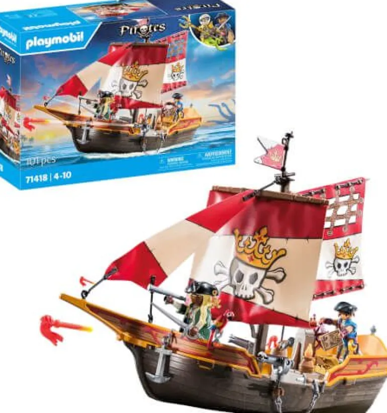 PLAYMOBIL 71418 Kleines Piratenschiff | Teddy Toys Kinderwelt