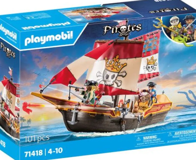 PLAYMOBIL 71418 Kleines Piratenschiff | Teddy Toys Kinderwelt